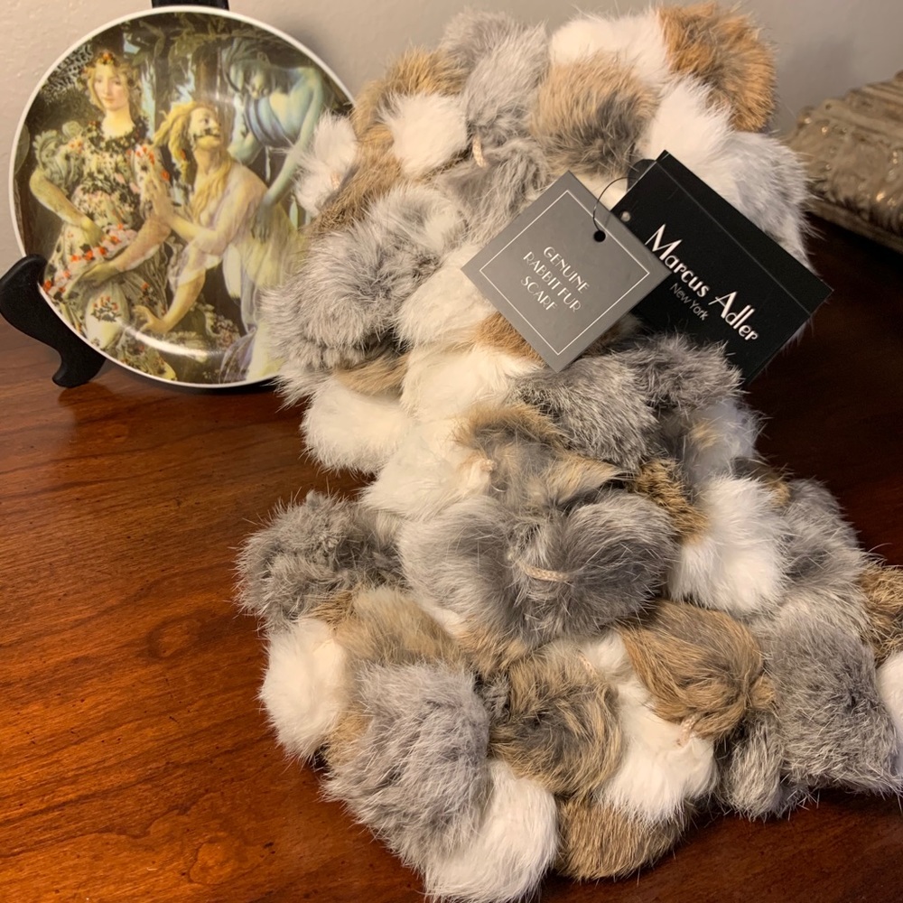 Rabbit Fur Infinity Scarf - La Fiorentina, Italy